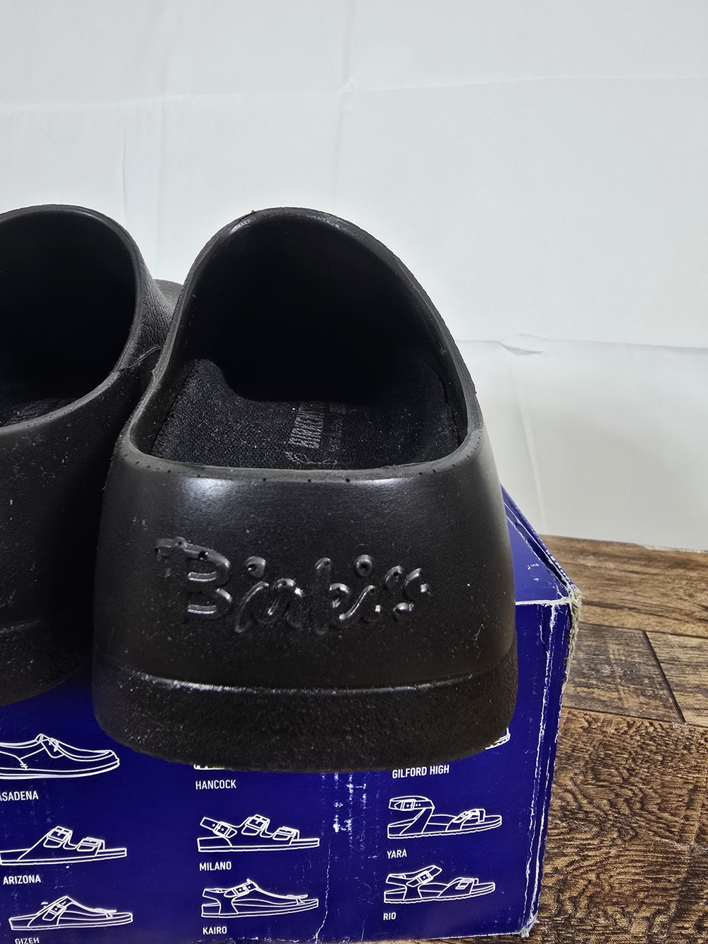 Birkenstock Unisex Super Birki Black Slip On Clog Size 9 - Picture 10 of 16